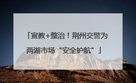 宣教+整治！荆州交警为两湖市场“安全护航”
