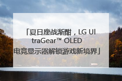 夏日鏖战渐酣，LG UltraGear™ OLED电竞显示器解锁游戏新境界