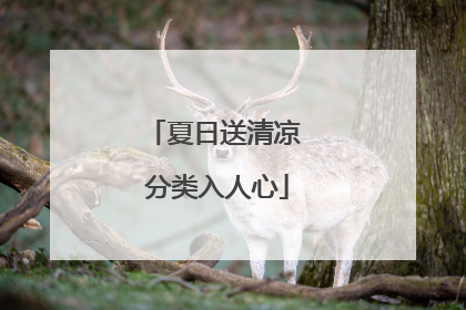 夏日送清凉 分类入人心