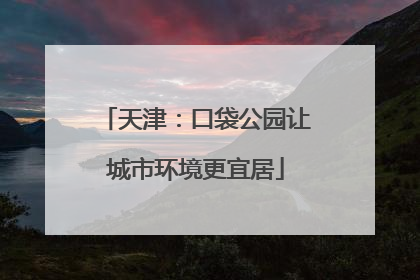 天津：口袋公园让城市环境更宜居