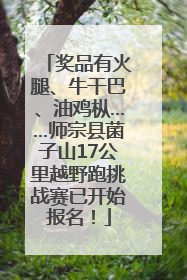 奖品有火腿、牛干巴、油鸡枞……师宗县菌子山17公里越野跑挑战赛已开始报名！