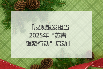 展现银发担当 2025年“苏青银龄行动”启动