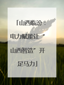 山西临汾：电力赋能让“山西智造”开足马力