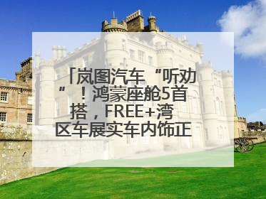 岚图汽车“听劝”！鸿蒙座舱5首搭，FREE+湾区车展实车内饰正式曝光