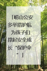 崂山公安多举措护航 为孩子们撑起安全成长“保护伞”