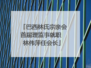 巴西林氏宗亲会首届理监事就职 林伟萍任会长