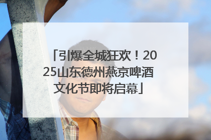 引爆全城狂欢！2025山东德州燕京啤酒文化节即将启幕