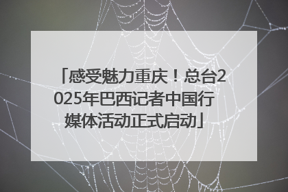 感受魅力重庆！总台2025年巴西记者中国行媒体活动正式启动