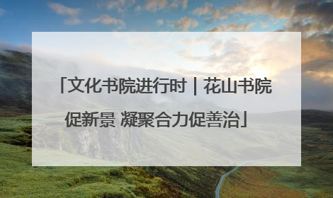 文化书院进行时｜花山书院促新景 凝聚合力促善治