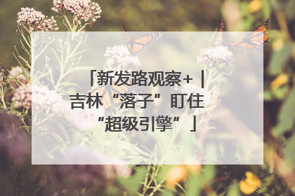 新发路观察+｜吉林“落子”盯住“超级引擎”