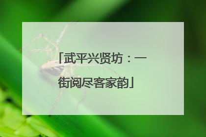 武平兴贤坊：一街阅尽客家韵