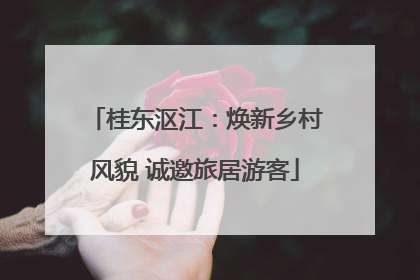 桂东沤江：焕新乡村风貌 诚邀旅居游客