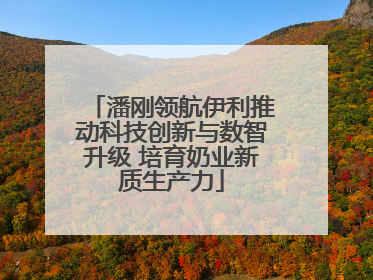 潘刚领航伊利推动科技创新与数智升级 培育奶业新质生产力