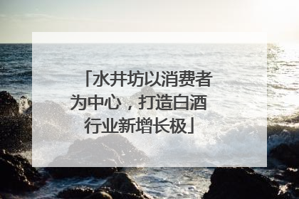 水井坊以消费者为中心，打造白酒行业新增长极