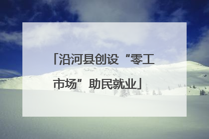 沿河县创设“零工市场”助民就业