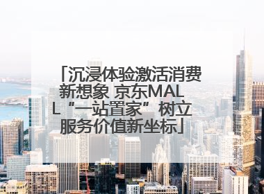 沉浸体验激活消费新想象 京东MALL“一站置家”树立服务价值新坐标