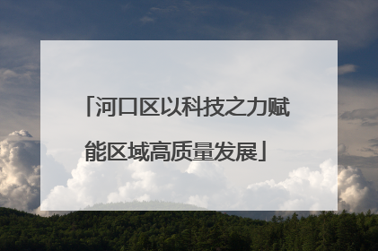 河口区以科技之力赋能区域高质量发展