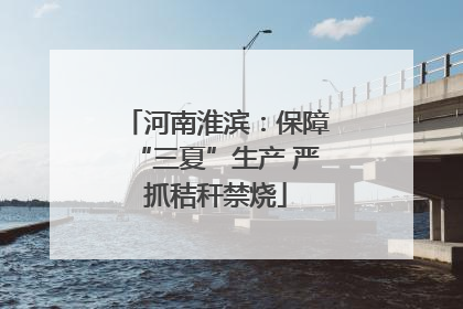 河南淮滨：保障“三夏”生产 严抓秸秆禁烧