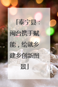 泰宁县：闽台携手赋能，绘就乡建乡创新图景