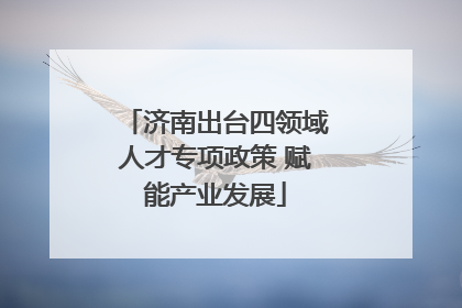 济南出台四领域人才专项政策 赋能产业发展