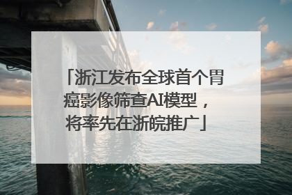 浙江发布全球首个胃癌影像筛查AI模型，将率先在浙皖推广