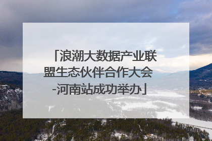 浪潮大数据产业联盟生态伙伴合作大会-河南站成功举办