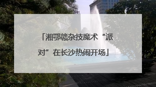 湘鄂赣杂技魔术“派对”在长沙热闹开场