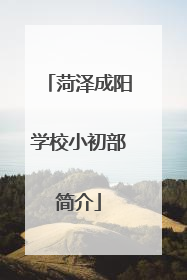 菏泽成阳学校小初部简介