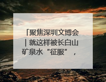 聚焦深圳文博会｜就这样被长白山矿泉水“征服”，订单纷至沓来