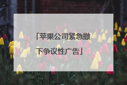 苹果公司紧急撤下争议性广告
