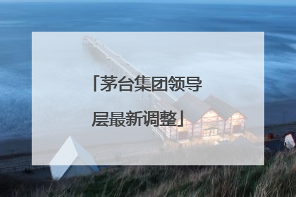 茅台集团领导层最新调整