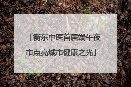 衡东中医首届端午夜市点亮城市健康之光