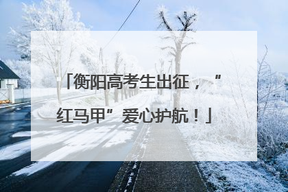 衡阳高考生出征，“红马甲”爱心护航！