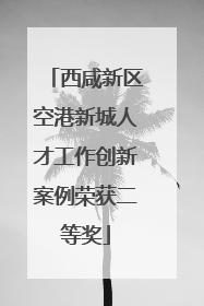 西咸新区空港新城人才工作创新案例荣获二等奖