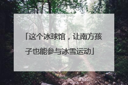 这个冰球馆，让南方孩子也能参与冰雪运动