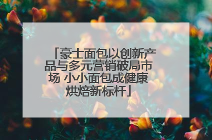 豪士面包以创新产品与多元营销破局市场 小小面包成健康烘焙新标杆