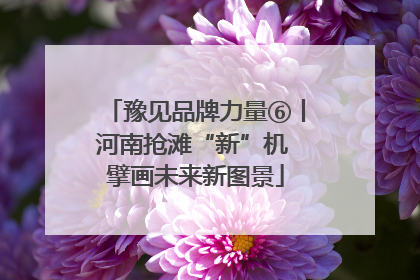 豫见品牌力量⑥丨河南抢滩“新”机 擘画未来新图景