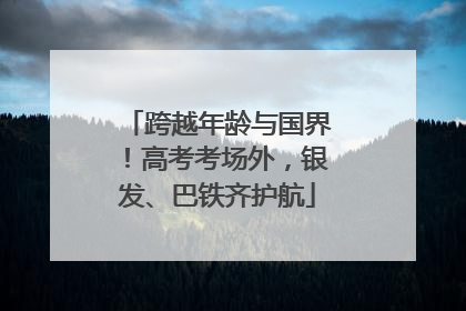 跨越年龄与国界！高考考场外，银发、巴铁齐护航