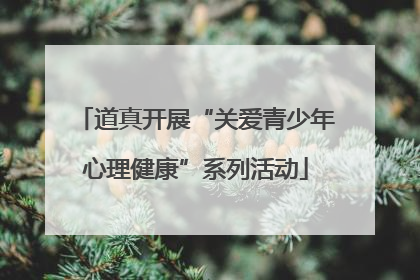 道真开展“关爱青少年心理健康”系列活动
