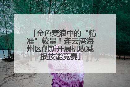 金色麦浪中的“精准”较量！连云港海州区创新开展机收减损技能竞赛