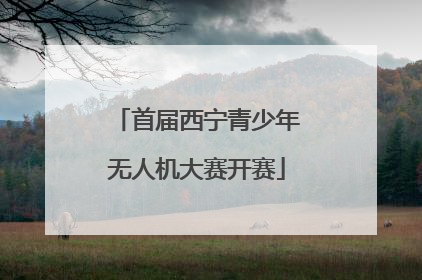 首届西宁青少年无人机大赛开赛