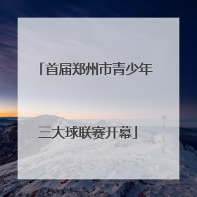 首届郑州市青少年三大球联赛开幕