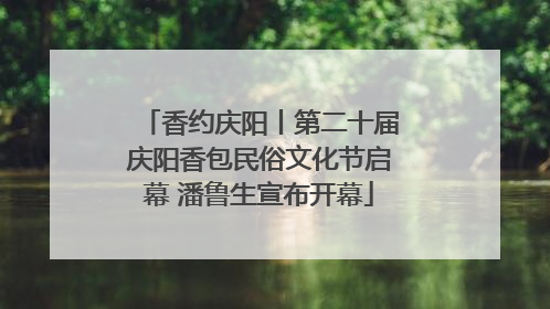 香约庆阳丨第二十届庆阳香包民俗文化节启幕 潘鲁生宣布开幕