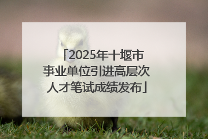2025年十堰市事业单位引进高层次人才笔试成绩发布
