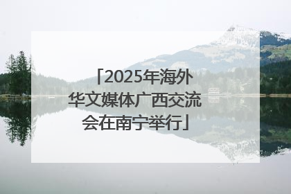 2025年海外华文媒体广西交流会在南宁举行