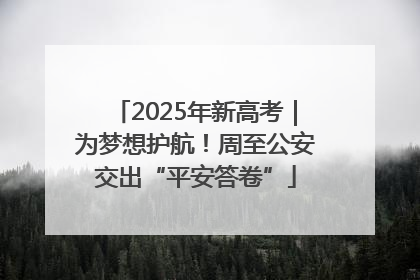 2025年新高考｜为梦想护航！周至公安交出“平安答卷”