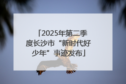 2025年第二季度长沙市“新时代好少年”事迹发布