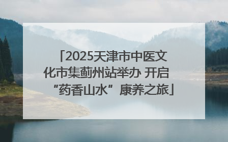 2025天津市中医文化市集蓟州站举办 开启“药香山水”康养之旅
