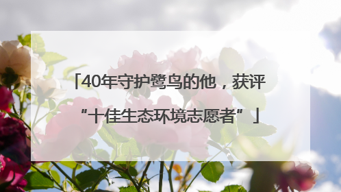 40年守护鹭鸟的他，获评“十佳生态环境志愿者”