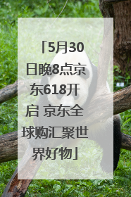 5月30日晚8点京东618开启 京东全球购汇聚世界好物